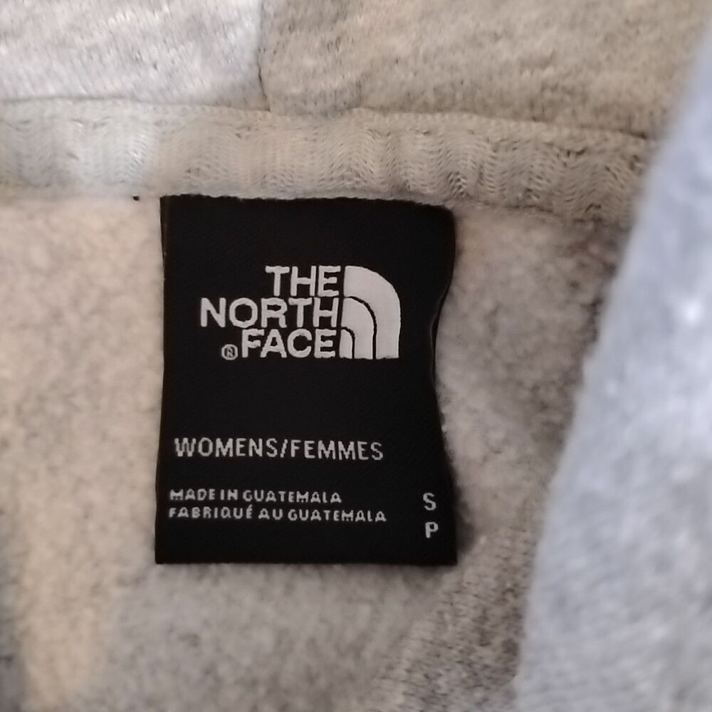 The North Face Womens Gray Hoodie Drawstring LOGO Pocket - Picture 4 of 7